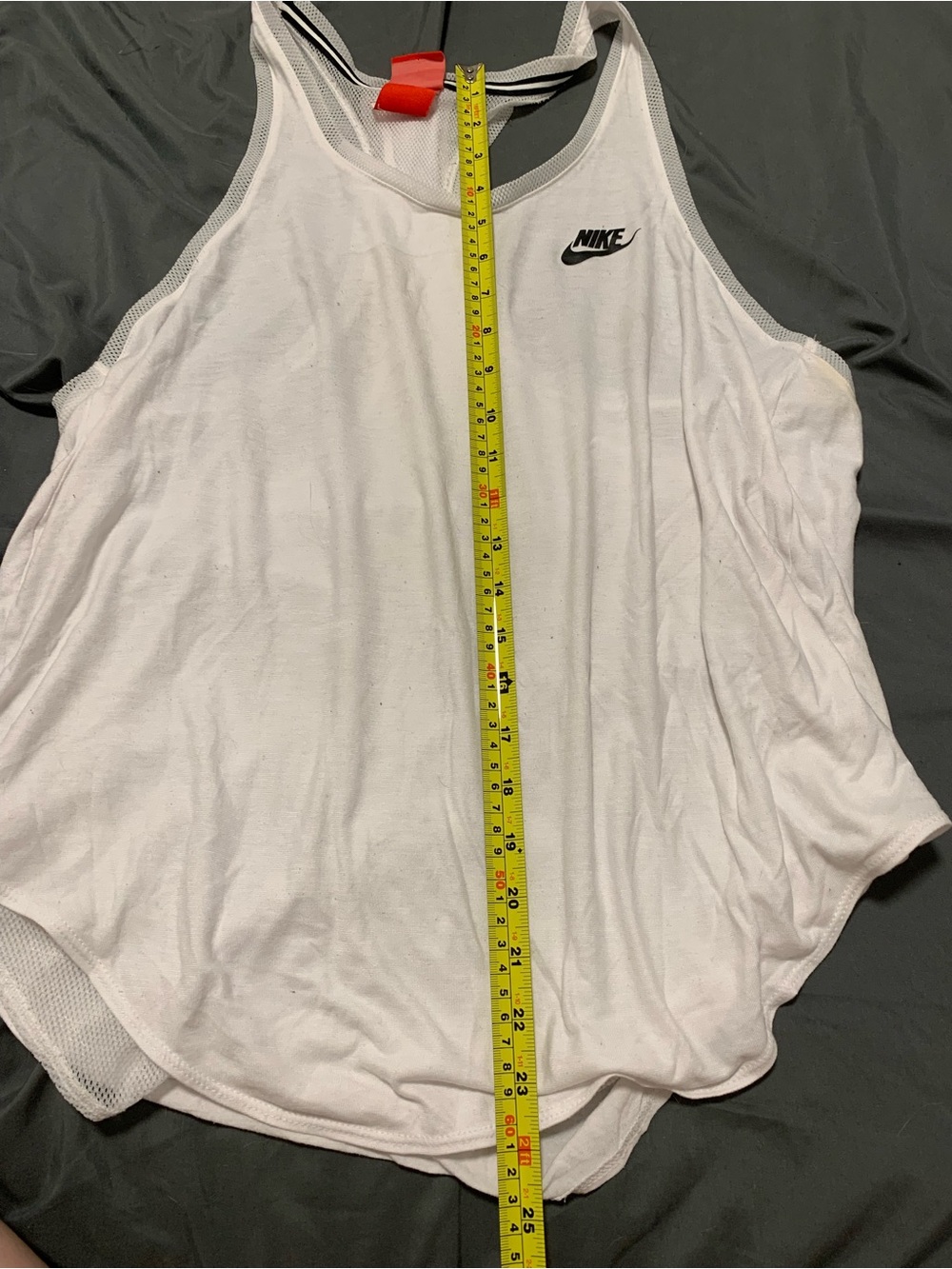 White Nike Racerback Tank Top - Picture 7 of 8